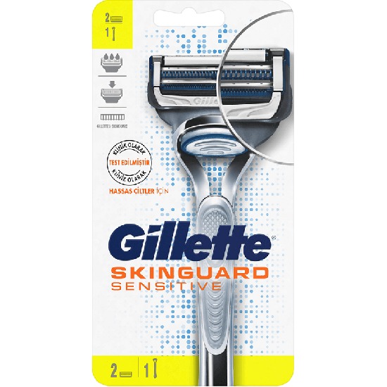 Gillette бритвенный станок Skinguard с 2 кассетами без подставки