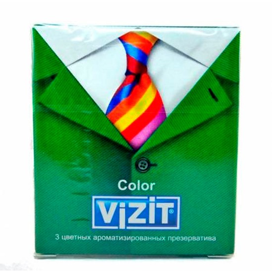 Презервативы Vizit Color цветные, ароматизированные
