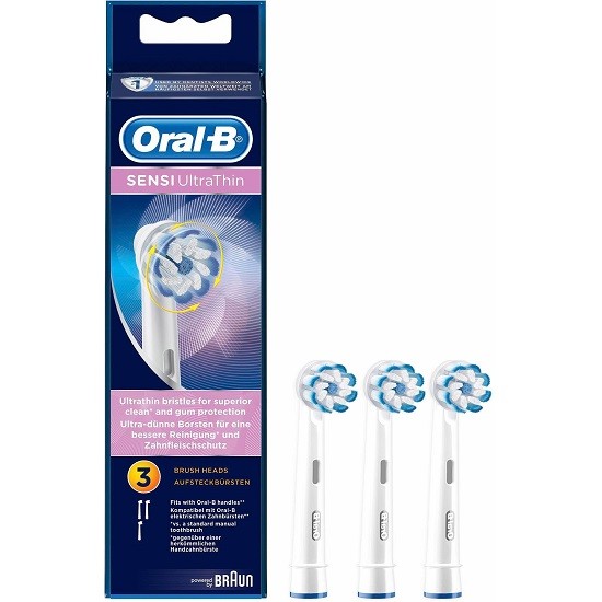 Насадки для электрической зубной щетки Oral-B Sensi UltraThin, 3 штуки