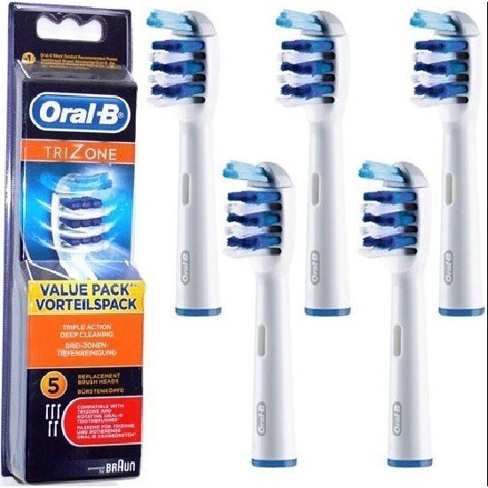 Насадки для электрической зубной щетки Oral-B TriZone, 5 штук