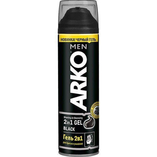 ARKO Men гель для бритья и умывания 2в1 Black 200 мл