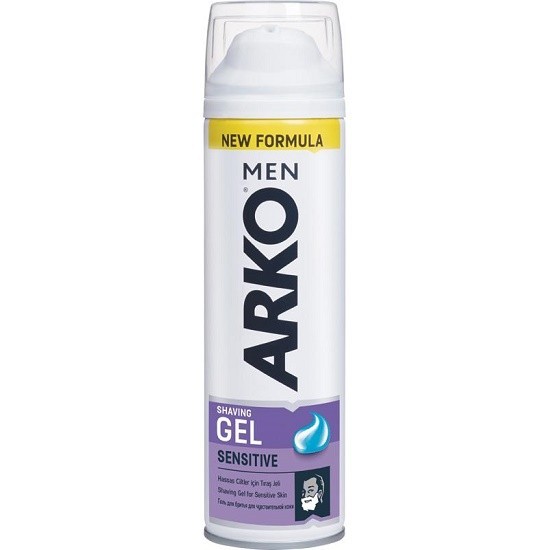 arko men гель для бритья sensitive для чувствительной кожи 200 мл