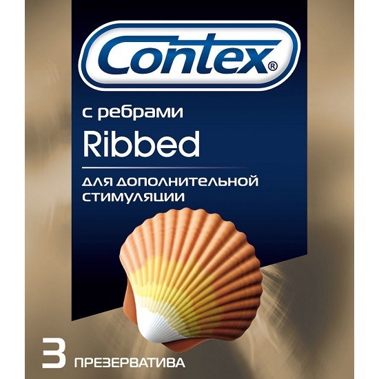 Презервативы Contex Ribbed ребристые для усиления стимуляции