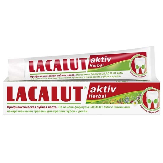 Lacalut зубная паста Aktiv Herbal