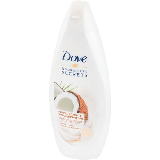 Dove крем-гель для душа Восстановление с маслом кокоса и миндальным молочком 250 мл