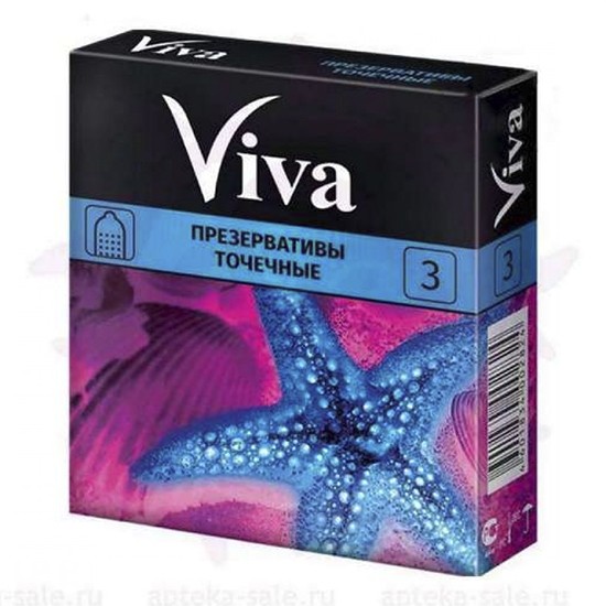 Презервативы Viva Dotted с точечным рифлением